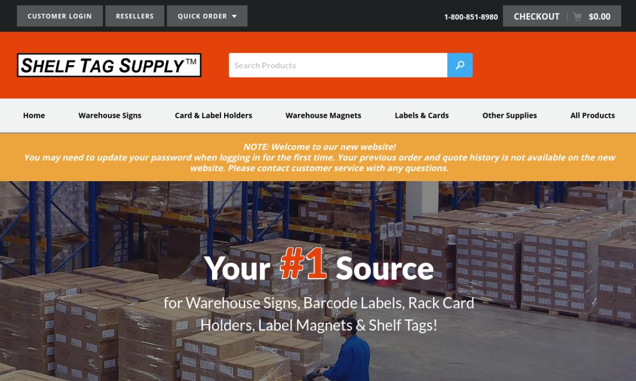 Shelf Tag Supply, Inc. Tape Suppliers